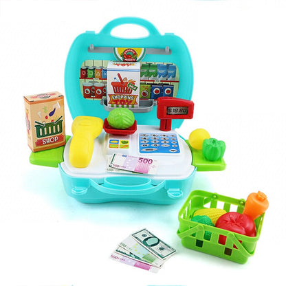 Children Simulation Kitchen Tableware Tool Set Cosmetics Pretend Play House Suitcase Toy, Style:Supermaket - Pretend Play Toys by buy2fix | Online Shopping UK | buy2fix