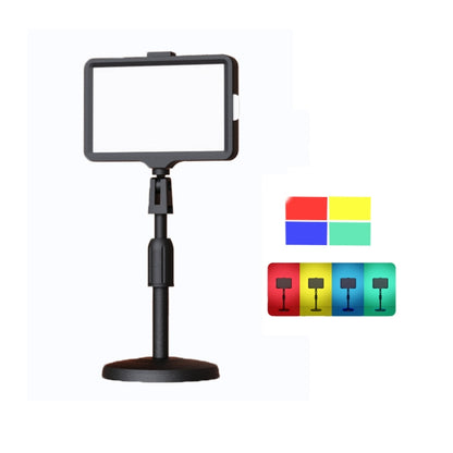 6 Inch 3200-5500K Three-color Temperature Photography Flat-panel Live Fill Light,Spec: 30cm Bracket - Consumer Electronics by buy2fix | Online Shopping UK | buy2fix