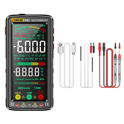 ANENG 682 Smart VA Reverse Display Automatic Range Rechargeable Multimeter(Black) - Digital Multimeter by ANENG | Online Shopping UK | buy2fix