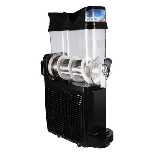 Single Cylinder Snow Melting Machine Large Capacity Smoothie Machine Milk Tea Shop Desktop Slush Fruit Juice Machine, Plug Standard:UK Plug(Black) by buy2fix