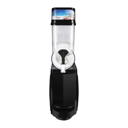 Single Cylinder Snow Melting Machine Large Capacity Smoothie Machine Milk Tea Shop Desktop Slush Fruit Juice Machine, Plug Standard:UK Plug(Black) - Home & Garden by buy2fix | Online Shopping UK | buy2fix