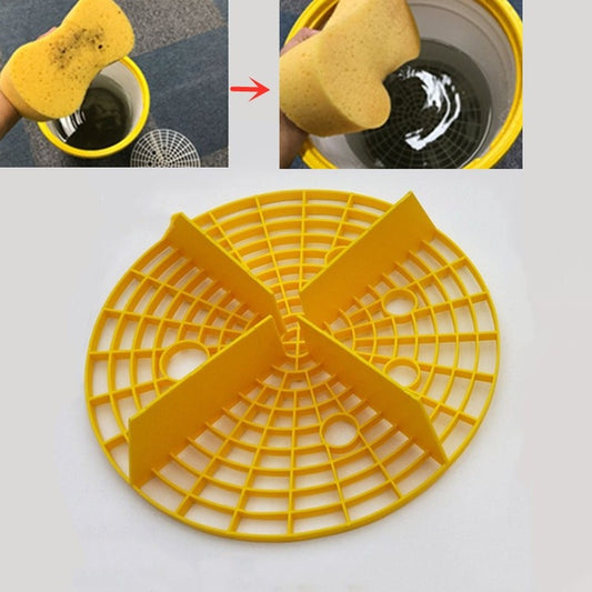 Car Washing Filter Sand And Stone Isolation Net, Size:Diameter 23.5cm(Yellow) by buy2fix