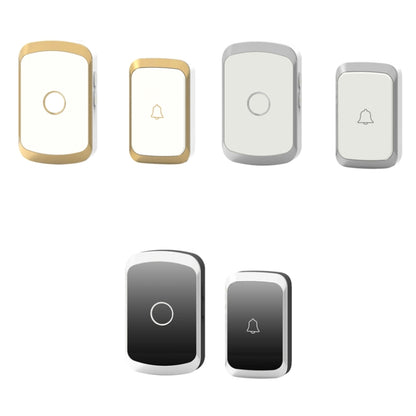 CACAZI A20 Smart Home Wireless Doorbell Digital Music Remote Control Waterproof Doorbell, Style:UK Plug(Golden) - Security by buy2fix | Online Shopping UK | buy2fix