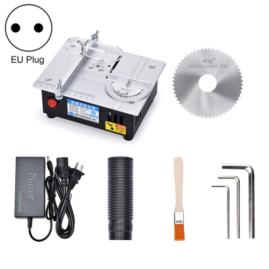 S3  96W Liftable Table Mini Table Saw Aluminum Cutting Machine,Spec: Black Standard(EU Plug) - Electric Saws & Accessories by buy2fix | Online Shopping UK | buy2fix