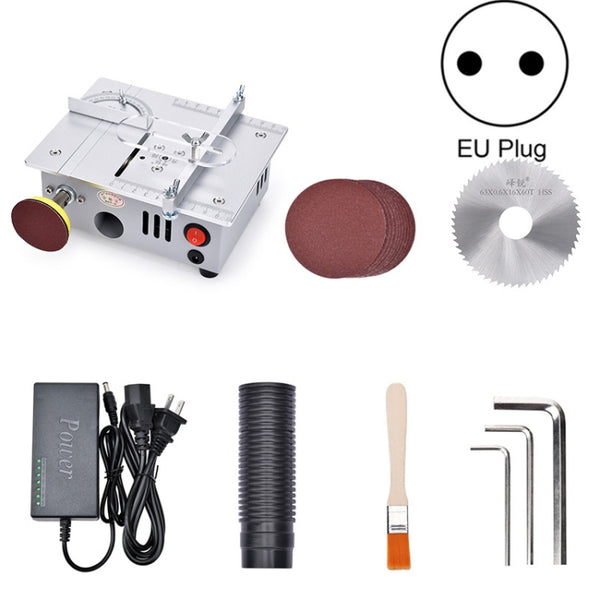 S6 96W Multifunctional Model Desktop Mini Table Saw Cutter,Spec: Standard Version(EU Plug) by buy2fix