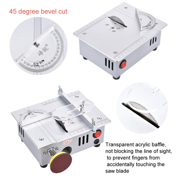 S6  96W Multifunctional Model Desktop Mini Table Saw Cutter,Spec: High-end Version(US Plug) - Electric Saws & Accessories by buy2fix | Online Shopping UK | buy2fix