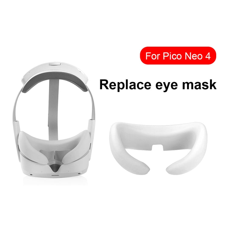For Pico Neo 4 Silicone VR Glasses Eye Mask Face Eye Pad(Black) - Consumer Electronics by buy2fix | Online Shopping UK | buy2fix
