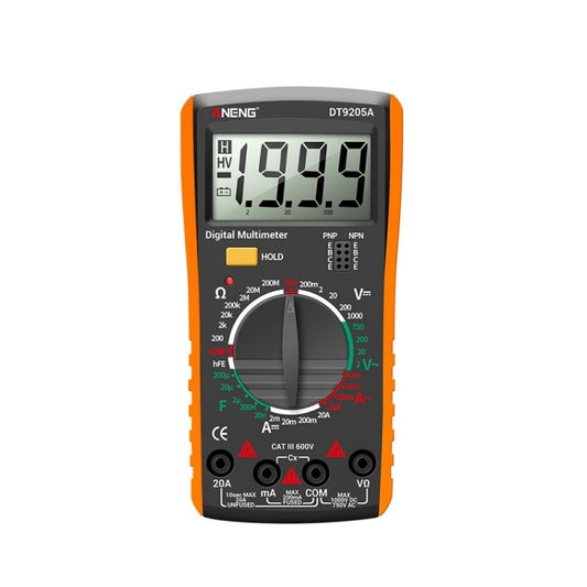 ANENG Automatic High-Precision Intelligent Digital Multimeter, Model:DT9205A HOLD Key(Orange) by ANENG