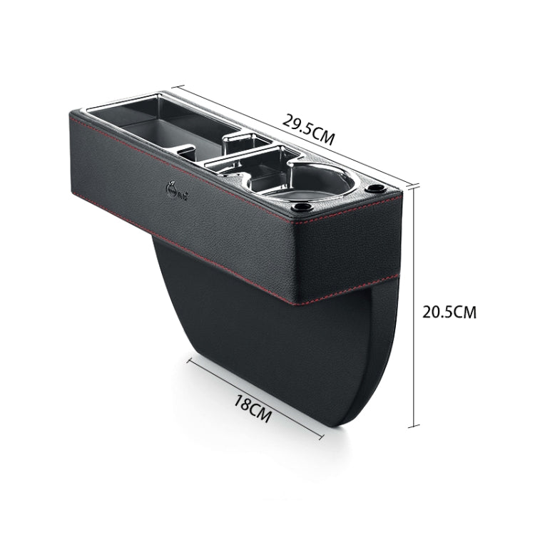 SUSISUN SNH010 Car Seat Gap Storage Box, Style:Positive Drive USB Charging(Apricot) - In Car by SUSISUN | Online Shopping UK | buy2fix