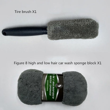 9 In 1 Car Wash Cleaning Kit Car Wash Supplies Car Wash Tools(Gray) by buy2fix
