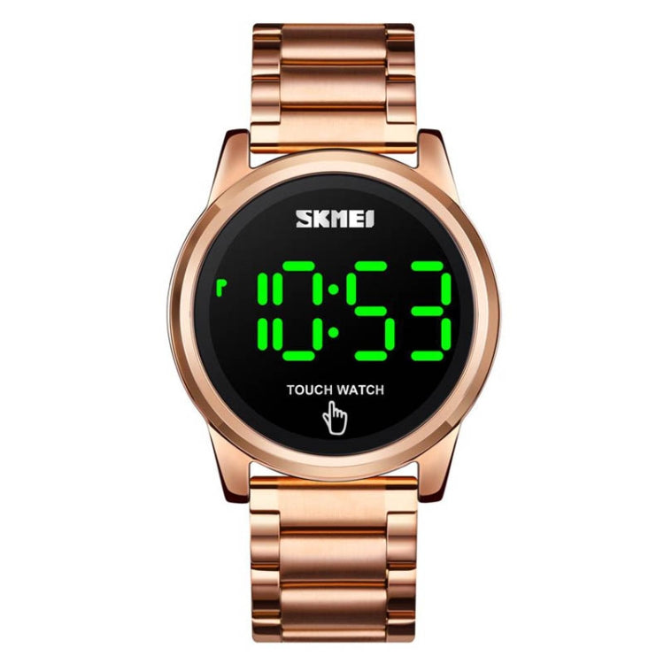 SKMEI 1684 Versatile Sports Steel Belt Men Electronic Watch, Colour:Rose Gold - Alloy Watches by buy2fix | Online Shopping UK | buy2fix