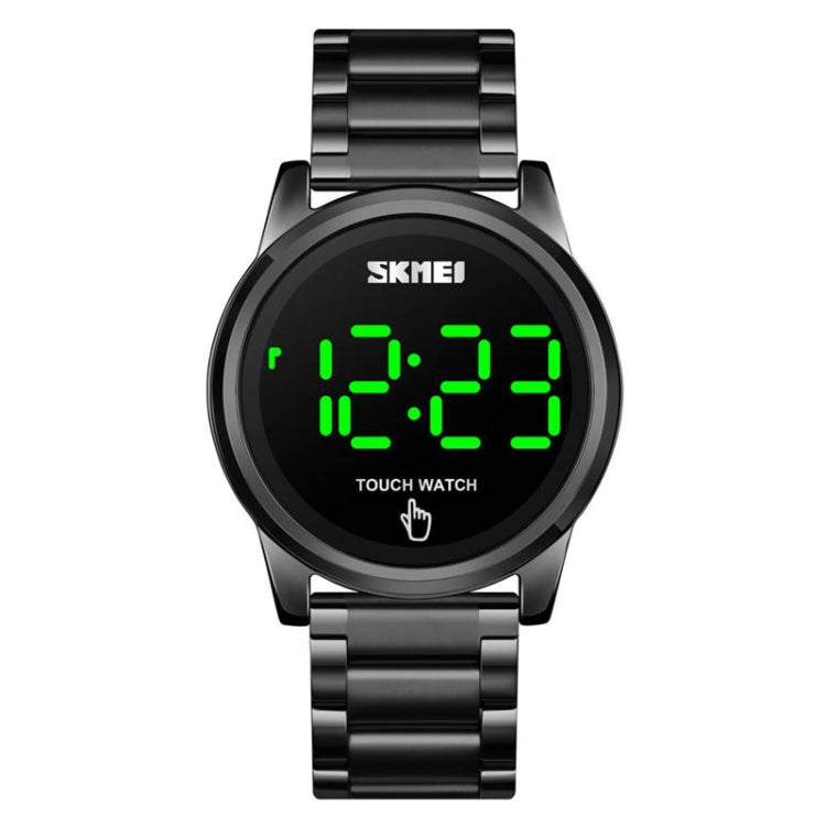 SKMEI 1684 Versatile Sports Steel Belt Men Electronic Watch, Colour:Black - Alloy Watches by buy2fix | Online Shopping UK | buy2fix