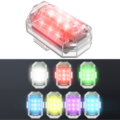 M3 Vibration Sensing Motorcycle Bicycle Aircraft Explosion Lights Cruise Flashing Anti-rear-end Collision Light(7 Color) - In Car by buy2fix | Online Shopping UK | buy2fix