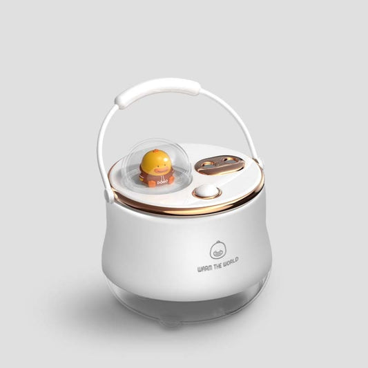 F08 Wired Water Replenishing Double Spray Humidifier LED Night Light Humidifier(White) by buy2fix