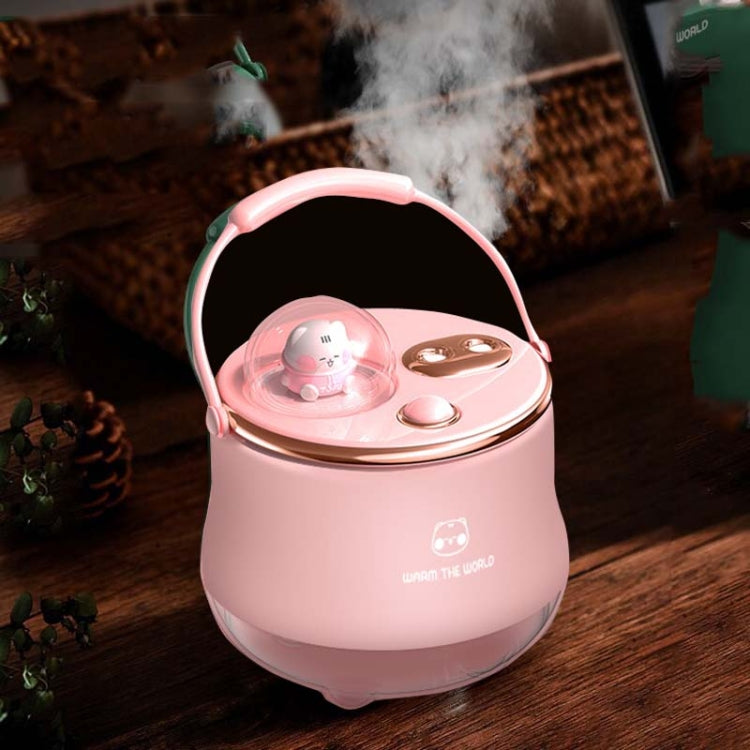 F08 Wireless Water Replenishing Double Spray Humidifier LED Night Light Humidifier(Pink) - Home & Garden by buy2fix | Online Shopping UK | buy2fix