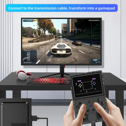 ANBERNIC RG353VS 3.5 Inch Wireless Game Box Linux Single OS Handheld Game Console 256G 35000 Games(Transparent Black) - Pocket Console by ANBERNIC | Online Shopping UK | buy2fix