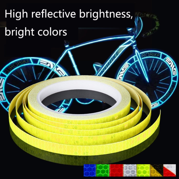 10 Rolls Bicycle Mountain Bike Motorcycle Sticker Car Contour Reflective Sticker Night Riding Reflective Sticker 1 x 800cm(Black Orange) - Decorative Accessories by buy2fix | Online Shopping UK | buy2fix