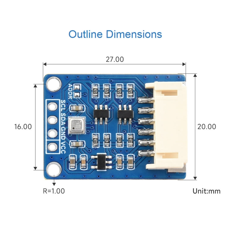 Waveshare BME680  Environmental Sensor Supports Temperature / Humidity / Barometric Pressure / Gas Detection - Consumer Electronics by Waveshare | Online Shopping UK | buy2fix