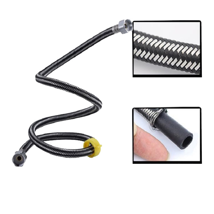 8 PCS 304 Stainless Steel Metal Weave High-pressure Explosion-proof Hot And Cold Water Inlet Hose, Size:40 cm - Home & Garden by buy2fix | Online Shopping UK | buy2fix