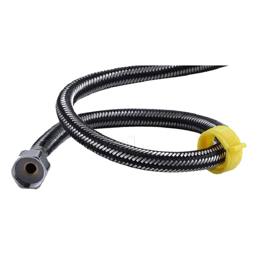 304 Stainless Steel Metal Weave High-pressure Explosion-proof Hot And Cold Water Inlet Hose, Size:100 cm by buy2fix