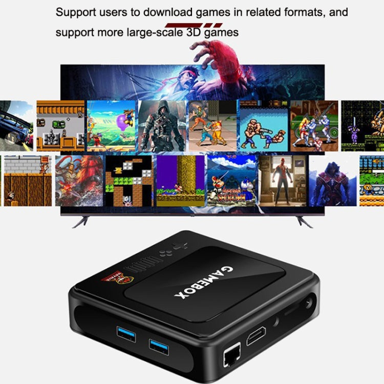 GD10 32G Built-In 10000+ Games Dual System Set-Top Box 3D Home 4K HD  TV Game Console Box UK Plug(Black) - Pocket Console by buy2fix | Online Shopping UK | buy2fix