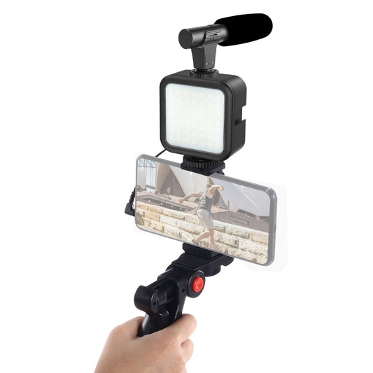 KIT-01LM 3 in 1 Video Shooting LED Light Portable Tripod Live Microphone, Specification:USB Charging Model by buy2fix
