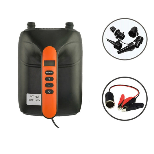 SUP Surf Paddle Board Canoe Inflatable Boat Car High Pressure Electric Air Pump, Specification:782High-pressure Pump+Battery Folder by buy2fix