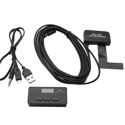 DAB+Digital Broadcasting Receiver Box Car DAB+Receiver Box with FM Forwarding by buy2fix