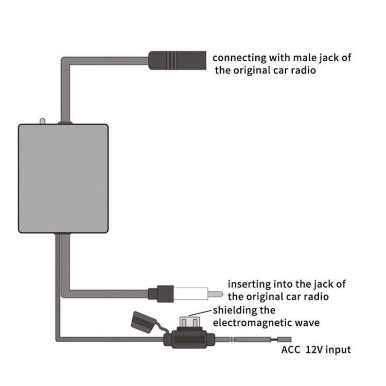 CHE YOULE ANT-208 Radio Amplifier Car Radio Antenna Amplifier - Aerials by buy2fix | Online Shopping UK | buy2fix