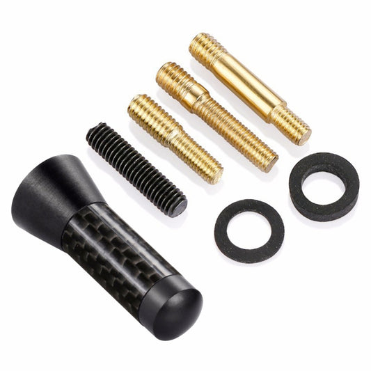 3.5cm Modified Metal Antenna Carbon Fiber Car Antenna Car Decorative Antenna by buy2fix