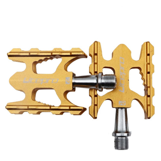 Litepro Ultralight Folding Bike Pedal K3 Bicycle Pedal, Color:Gold by Litepro
