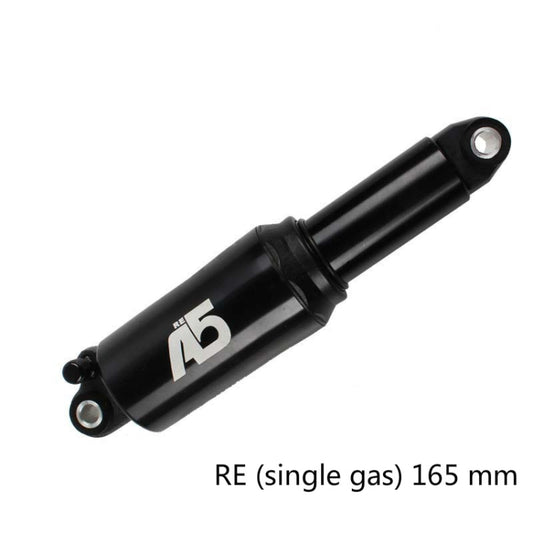 KindShock A5 Air Pressure Rear Shock Absorber Mountain Bike Shock Absorber Folding Bike Rear Liner, Size:165mm, Style:RE Single Gas by buy2fix