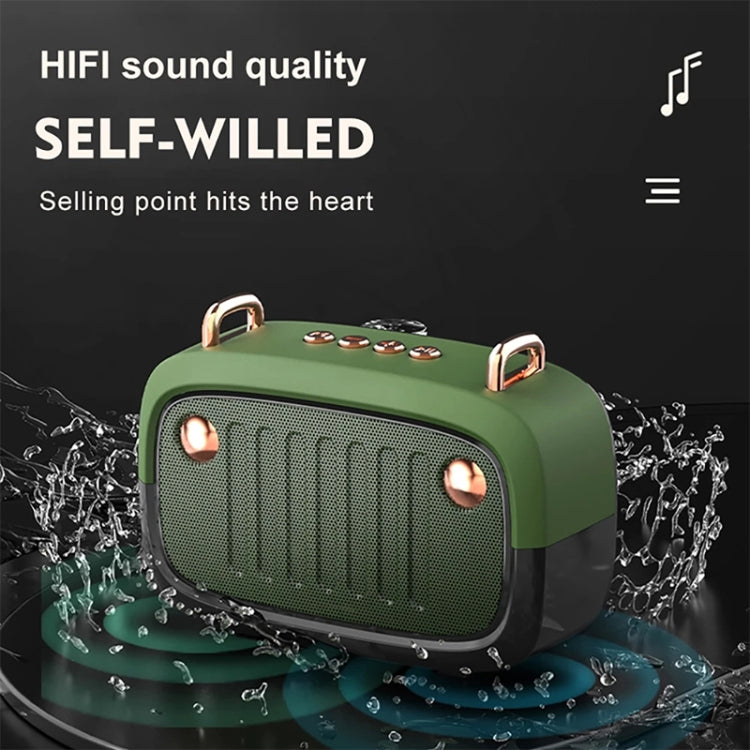 BS32D Wireless Bluetooth Speaker Cartoon Subwoofer Outdoor Card Portable Mini Speaker(Blue) - Mini Speaker by buy2fix | Online Shopping UK | buy2fix