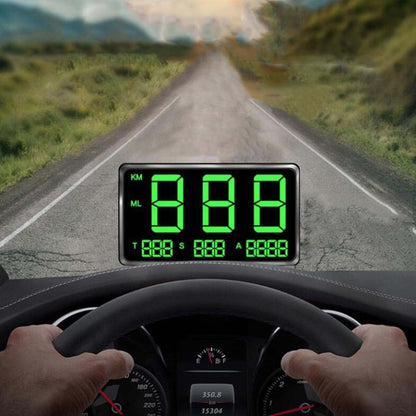 Kingneed C80 4.5inch HUD Car Head-up Display GPS Speed Meter Overspeed Alarm Mileage Altitude Clock(Black) - In Car by Kingneed | Online Shopping UK | buy2fix