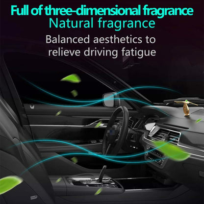 Car Aromatherapy Rotating Balance Dragonfly Creative Perfume Decoration(Rose Gold) by buy2fix