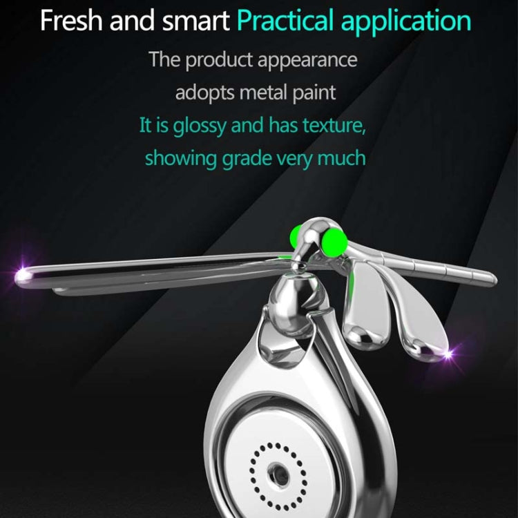 Car Aromatherapy Rotating Balance Dragonfly Creative Perfume Decoration(Rose Gold) by buy2fix