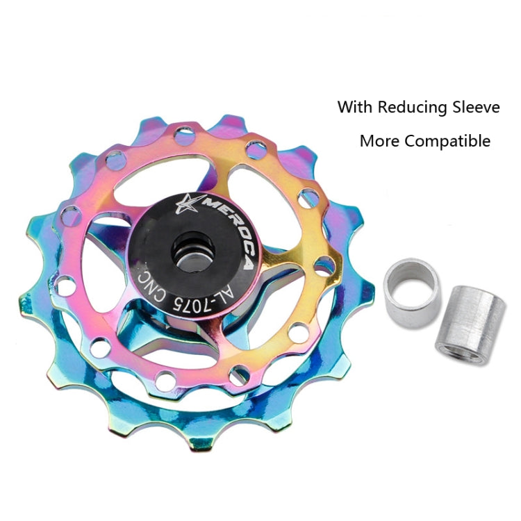 4 PCS MEROCA Metal Bearings Mountain Bike Road Bike Rear Derailleur Guide Wheel 11T/13T Guide Wheel, Specification:13T, Color:Purple - Outdoor & Sports by MEROCA | Online Shopping UK | buy2fix