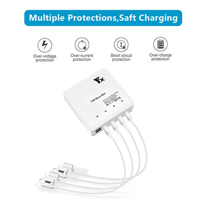 For DJI Mavic Mini Charger Battery USB 6 in 1 Hub Intelligent Battery Controller Charger, Plug Type:US Plug - DJI & GoPro Accessories by buy2fix | Online Shopping UK | buy2fix