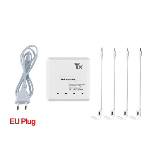 For DJI Mavic Mini Charger Battery USB 6 in 1 Hub Intelligent Battery Controller Charger, Plug Type:EU Plug by buy2fix
