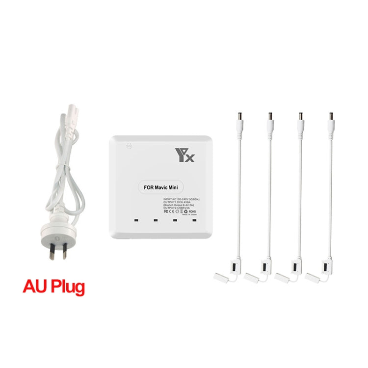 For DJI Mavic Mini Charger Battery USB 6 in 1 Hub Intelligent Battery Controller Charger, Plug Type:AU Plug - DJI & GoPro Accessories by buy2fix | Online Shopping UK | buy2fix