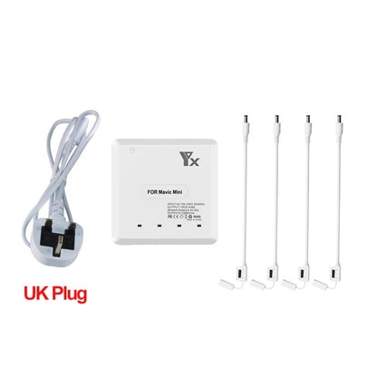 For DJI Mavic Mini Charger Battery USB 6 in 1 Hub Intelligent Battery Controller Charger, Plug Type:UK Plug - DJI & GoPro Accessories by buy2fix | Online Shopping UK | buy2fix
