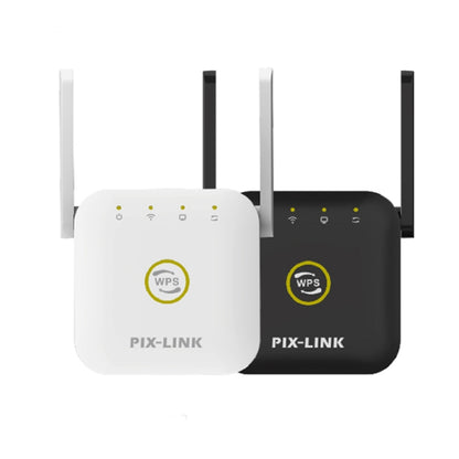 PIX-LINK WR22 300Mbps Wifi Wireless Signal Amplification Enhancement Extender, Plug Type:AU Plug(Black) - Wireless Routers by PIX-LINK | Online Shopping UK | buy2fix