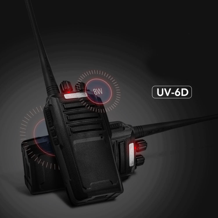 Baofeng BF-UV6D Civil Hotel Outdoor Construction Site Mobile High-power Walkie-talkie, Plug Specifications:US Plug - Consumer Electronics by Baofeng | Online Shopping UK | buy2fix