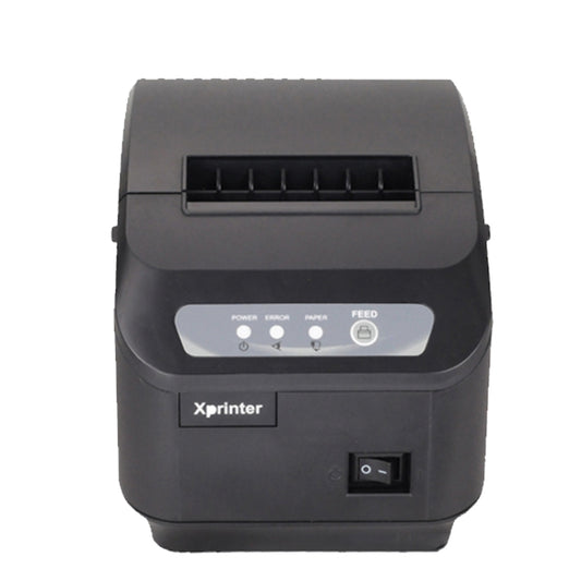Xprinter XP-Q200II Thermal Small Receipt Printer Catering And Kitchen Receipt Printer 80mm Cutter, Interface Type:LAN Interface(UK Plug) by Xprinter