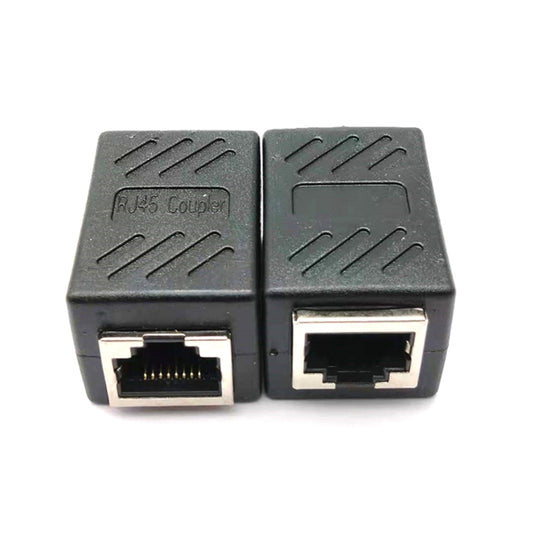 Network Straight-through Head RJ45 Network Cable Connector Butt Joint 8P8C Shielded Double-pass Head by buy2fix