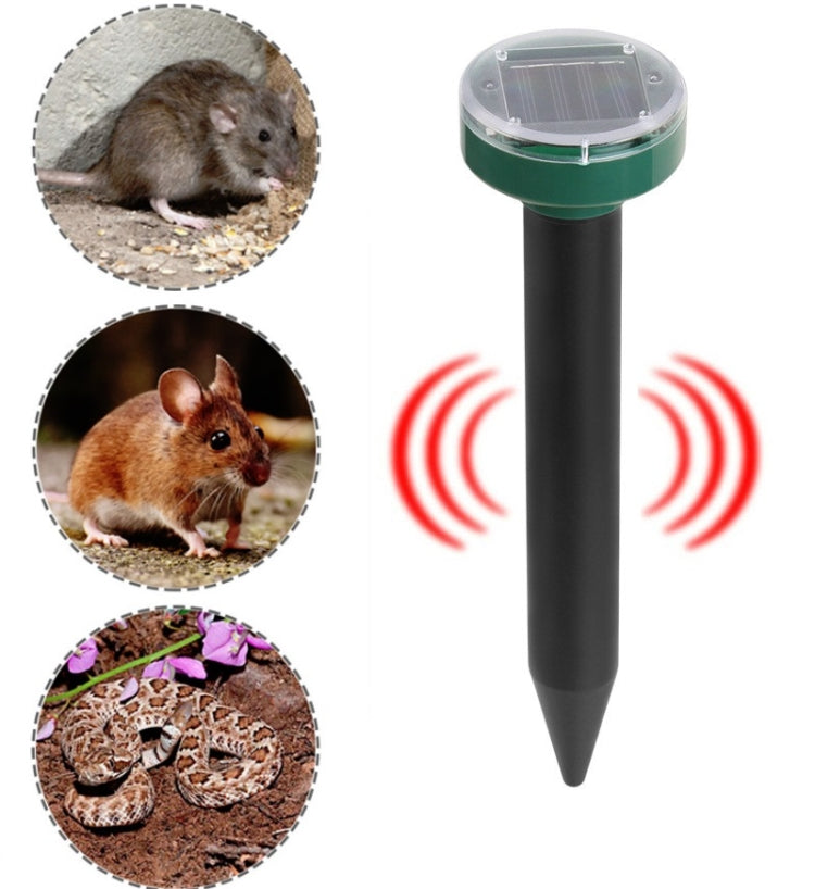 Solar Mouse Repeller Ultrasonic LED Outdoor Insect Repellent – Buy2fix