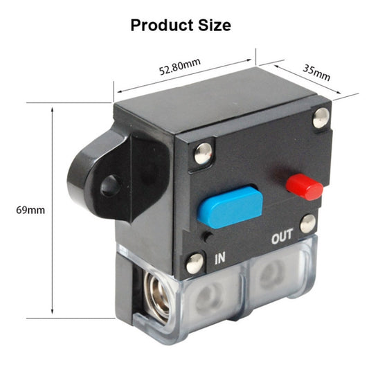 150A Auto Circuit Breaker Car Audio Fuse Holder Power Insurance Automatic Switch(Blue) by buy2fix