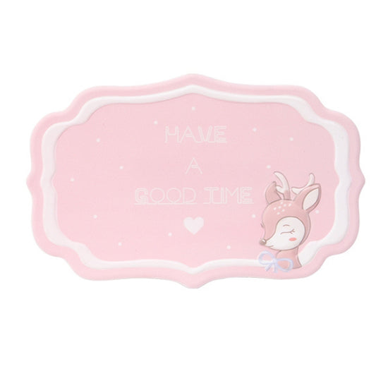 2 PCS Car Interior Decoration Anti-slip Mat PVC Soft Rubber Coaster Placemat(Time Powder) by buy2fix