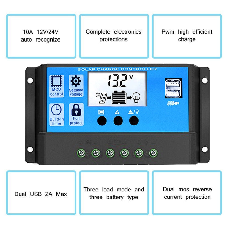 Street Lamp Smart Lighting Charging Solar Controller, Model: RBL-10A - Consumer Electronics by buy2fix | Online Shopping UK | buy2fix