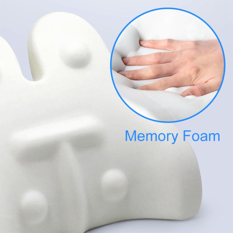 Car Seat Lumbar Support Cushion Memory Foam Office Lumbar Cushion, Size: Bandage(Light Gray & Dark Gray ) by buy2fix